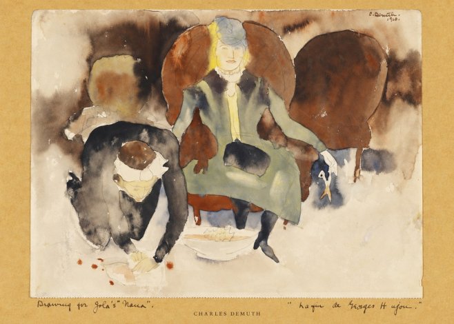 Charles Demuth Drawing for Zola's "Nana" No5 - Plakat