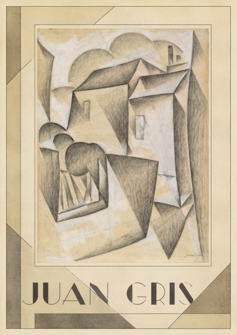 Juan Gris Houses in Paris No1 - Plakat