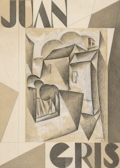 Juan Gris Houses in Paris No6 - Plakat