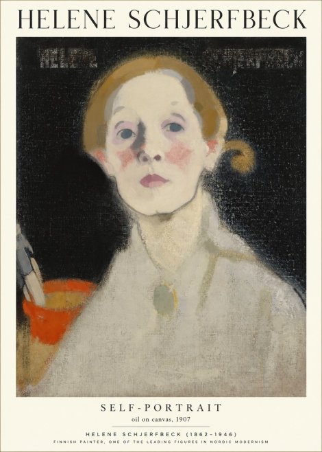 Helene Schjerfbeck Self-portrait No1 - Plakat