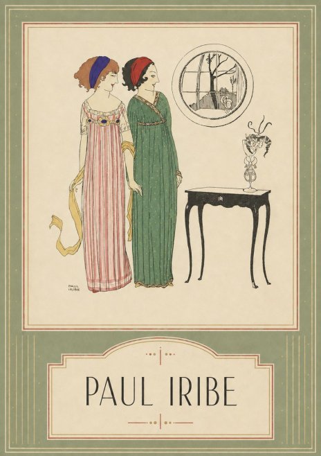 Paul Iribe Two Women in Elegant Dresses No6 - Plakat