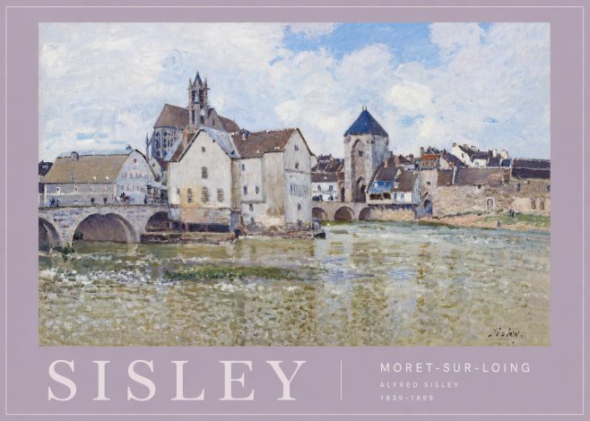 Sisley Moret-sur-loing No4 - Plakat