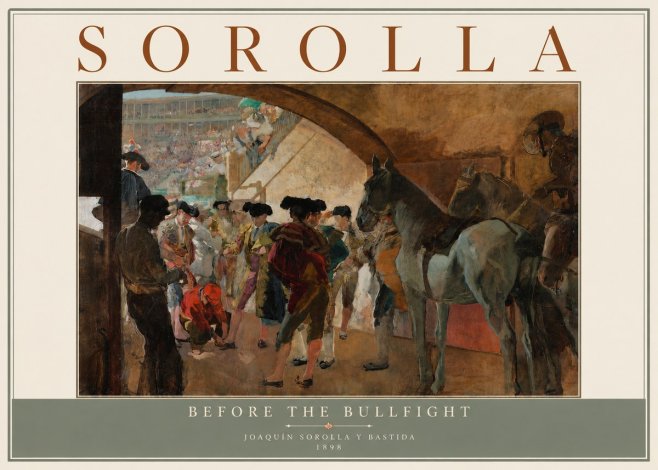Sorolla Before the Bullfight No5 - Plakat
