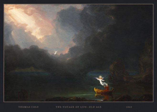 Thomas Cole The Voyage of Life: Old Age III No4 - Plakat