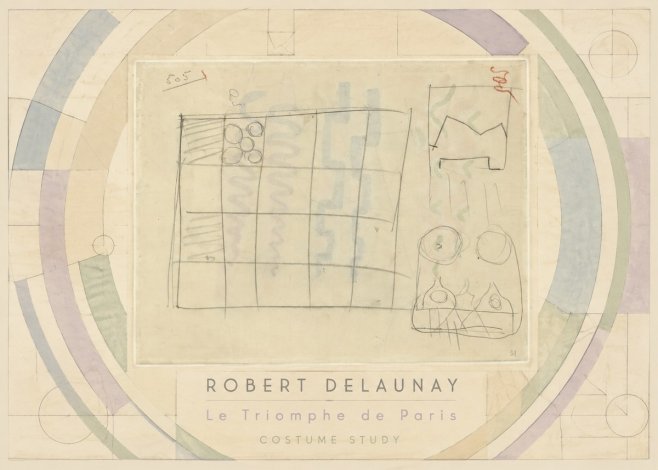 Robert Delaunay Le Triomphe De Paris - Costume Study No3 - Plakat