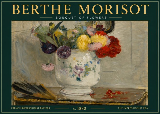 Berthe Morisot Bouquet of Flowers No6 - Plakat