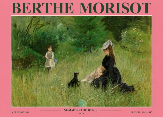 Berthe Morisot Summer (the Rest) No3 - Plakat