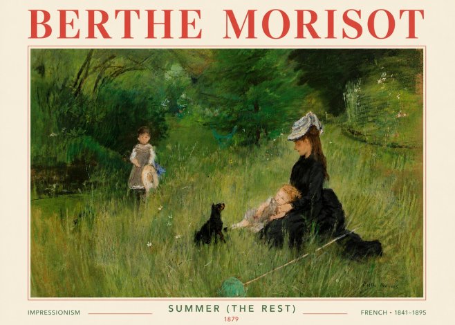 Berthe Morisot Summer (the Rest) No6 - Plakat