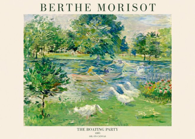 Berthe Morisot The Boating Party No1 - Plakat