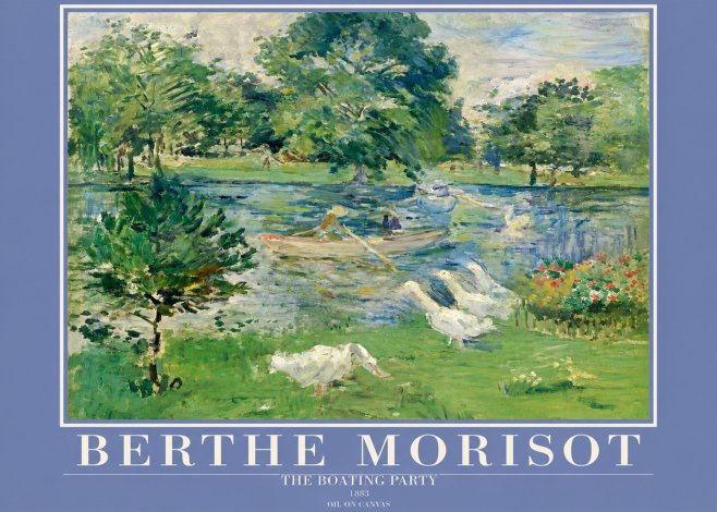 Berthe Morisot The Boating Party No2 - Plakat