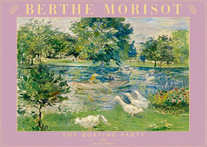 Berthe Morisot The Boating Party No5 - Plakat