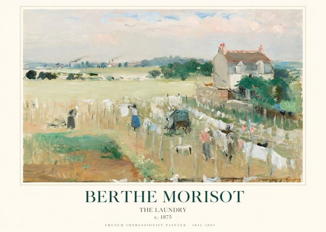 Berthe Morisot The Laundry No1 - Plakat
