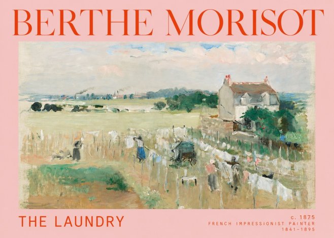 Berthe Morisot The Laundry No3 - Plakat