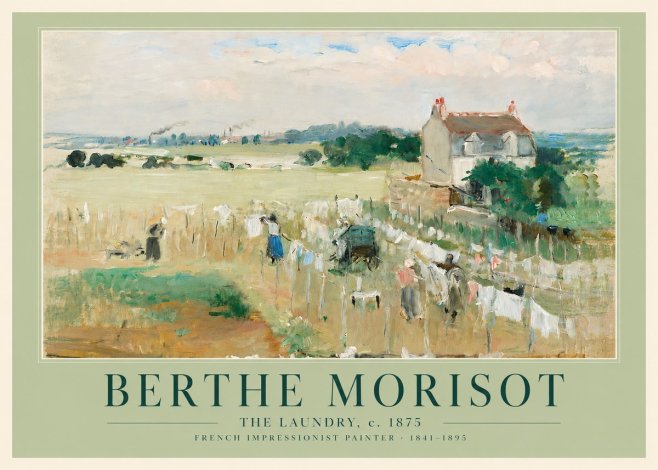 Berthe Morisot The Laundry No4 - Plakat