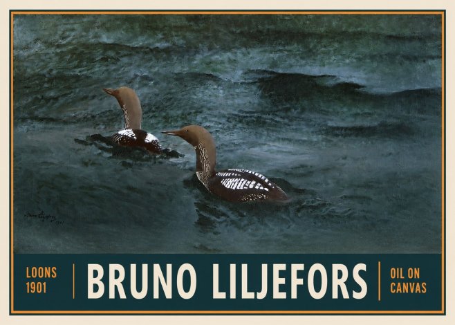 Bruno Liljefors Loons · 1901 No2 - Plakat