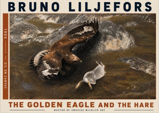 Bruno Liljefors The Golden Eagle and the Hare, 1904 No6 - Plakat