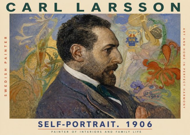 Carl Larsson Self-portrait. 1906 No3 - Plakat