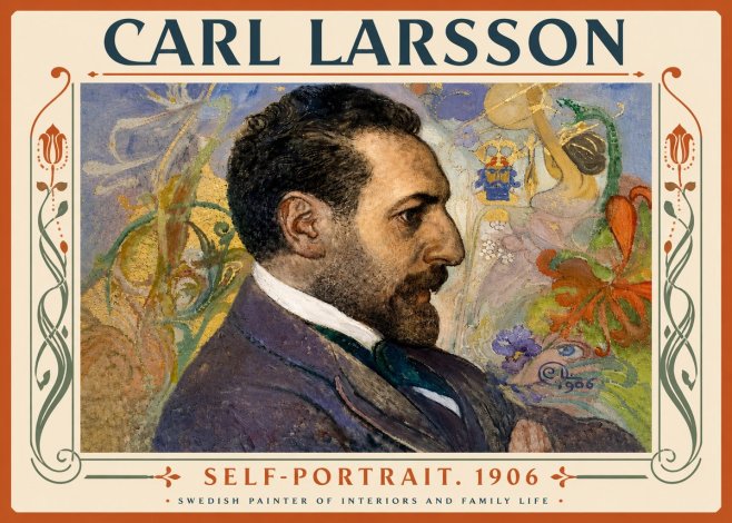 Carl Larsson Self-portrait. 1906 No5 - Plakat