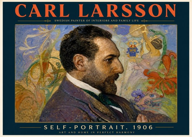 Carl Larsson Self-portrait. 1906 No6 - Plakat