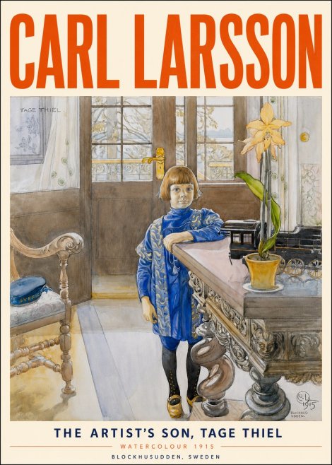 Carl Larsson The Artist's Son, Tage Thiel No3 - Plakat