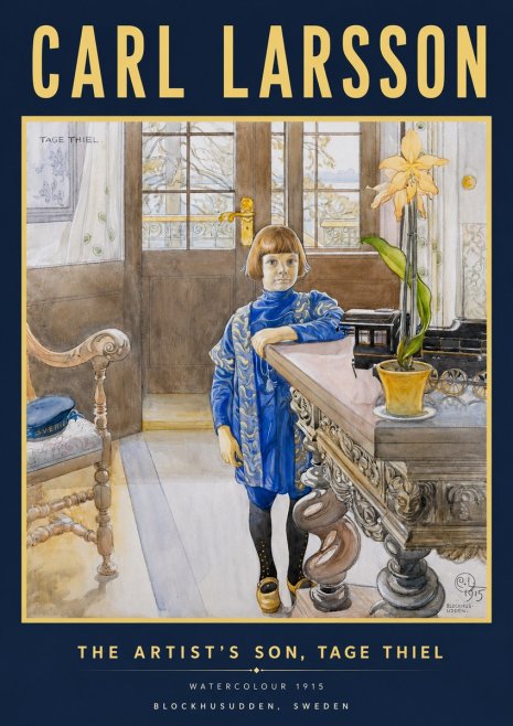 Carl Larsson The Artist's Son, Tage Thiel No4 - Plakat
