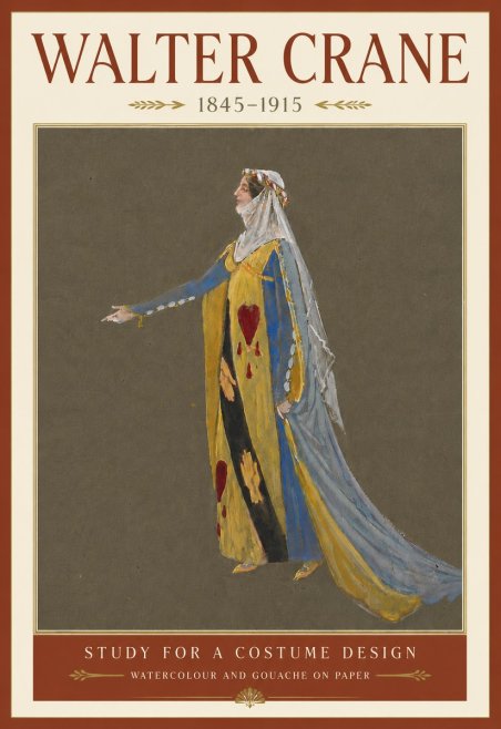 Walter Crane Study for a Costume Design No6 - Plakat