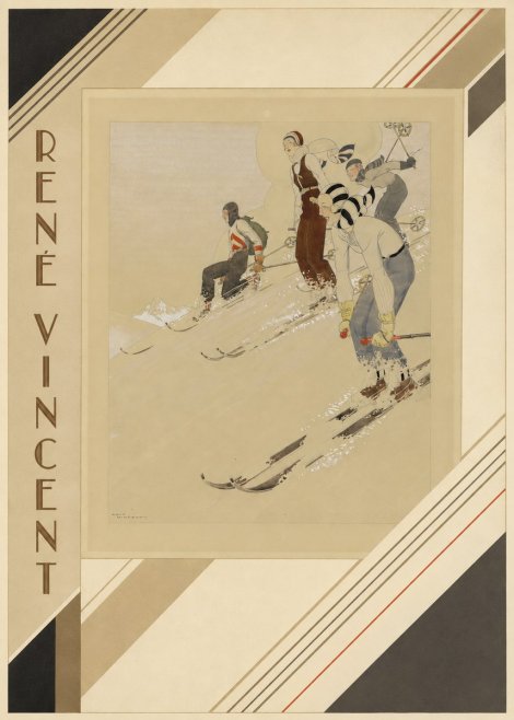 René Vincent Skiers No2 - Plakat