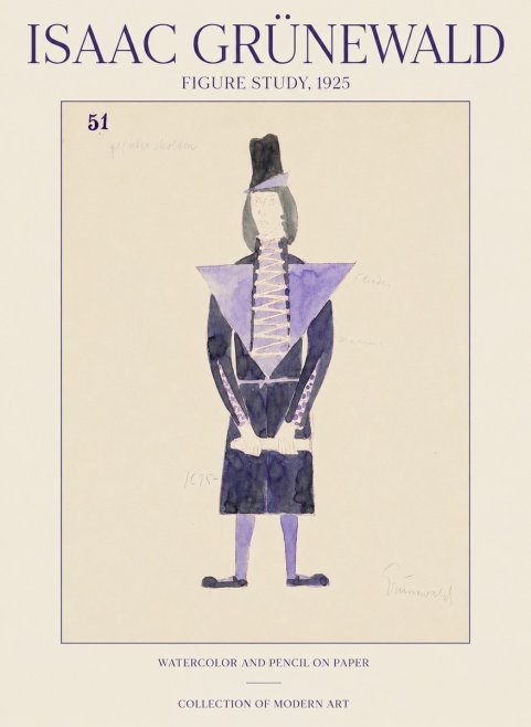 Isaac Grünewald Figure Study, 1925 No1 - Plakat