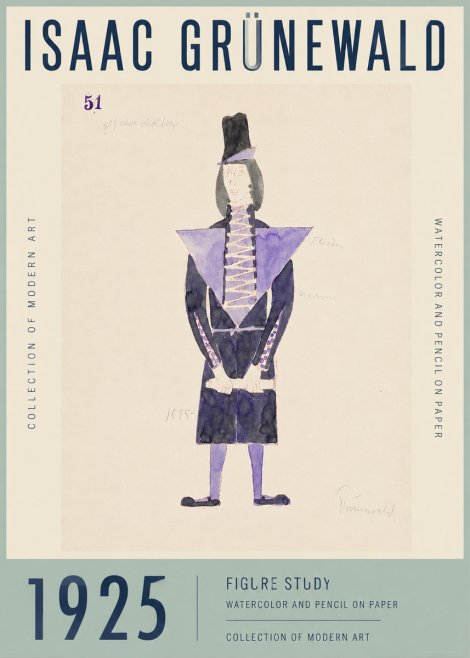 Isaac Grünewald Figure Study, 1925 No3 - Plakat