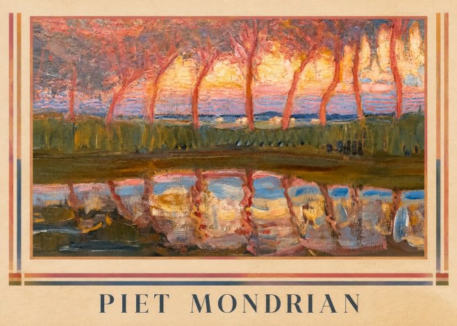 Piet Mondrian Willows No1 - Plakat
