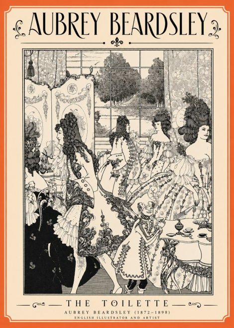 Aubrey Beardsley The Toilette No4 - Plakat