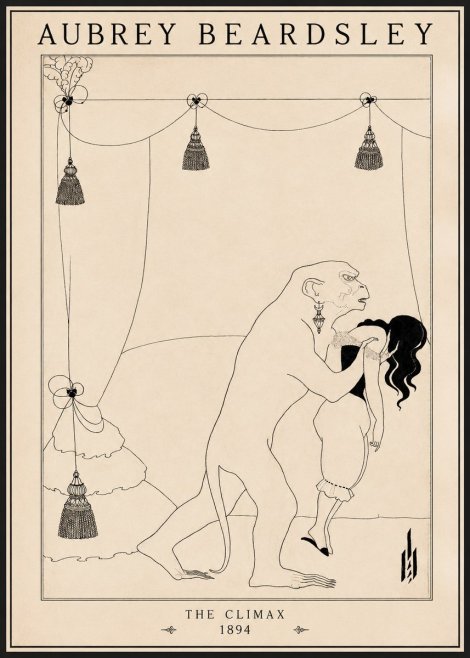 Aubrey Beardsley The Climax No1 - Plakat