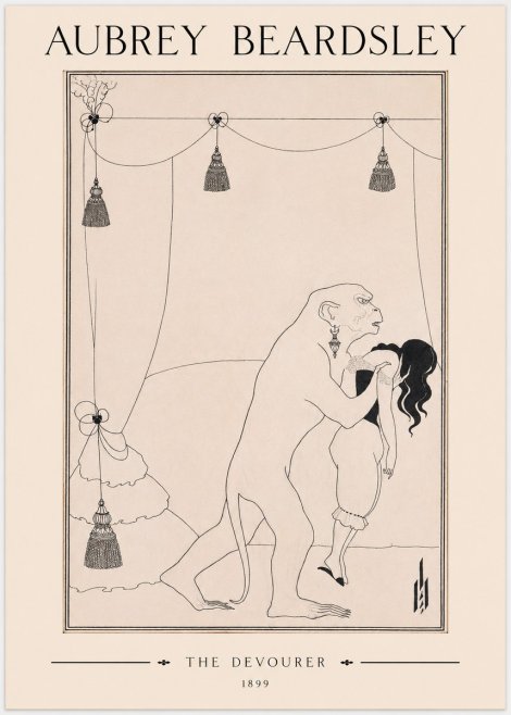 Aubrey Beardsley The Climax No3 - Plakat