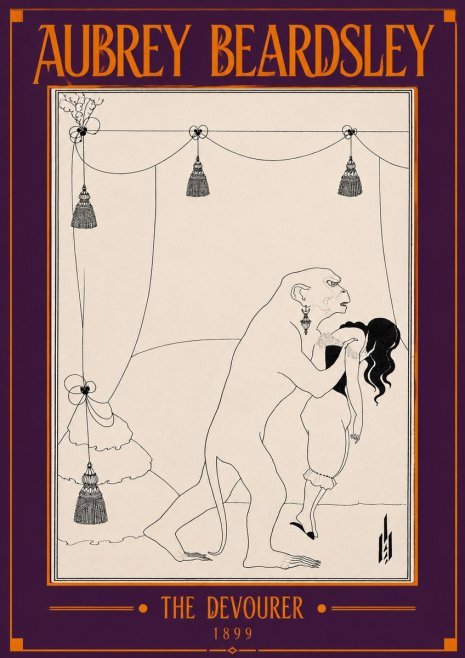 Aubrey Beardsley The Climax No4 - Plakat