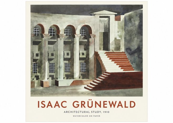 Isaac Grünewald Architectural Study, 1910 No1 - Plakat