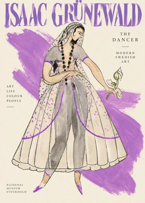 Isaac Grünewald Costume Study IV No4 - Plakat