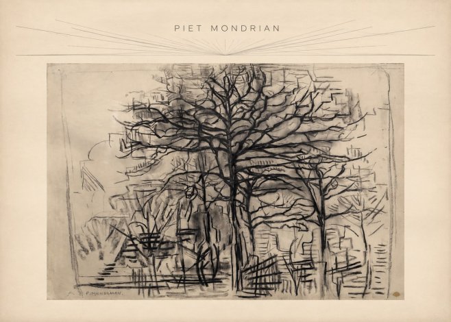 Piet Mondrian The Tree No3 - Plakat