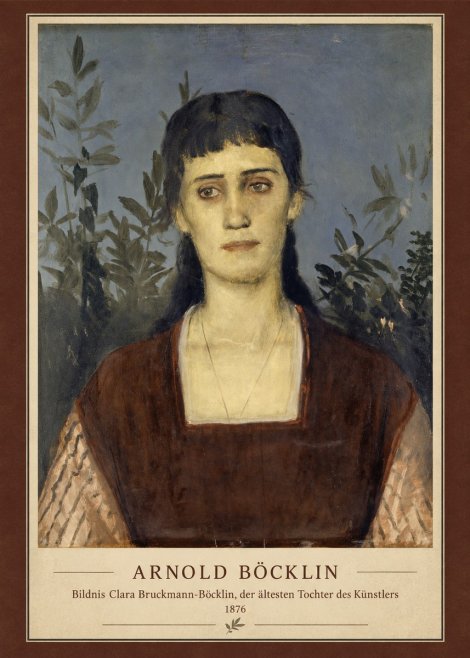 Arnold Böcklin Bildnis Clara Bruckmann-böcklin, Der Ältesten Tochter Des Künstlers No4 - Plakat