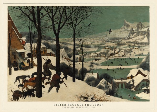 Pieter Bruegel The Hunters in the Snow I No5 - Plakat