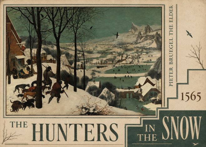 Pieter Bruegel The Hunters in the Snow I No6 - Plakat