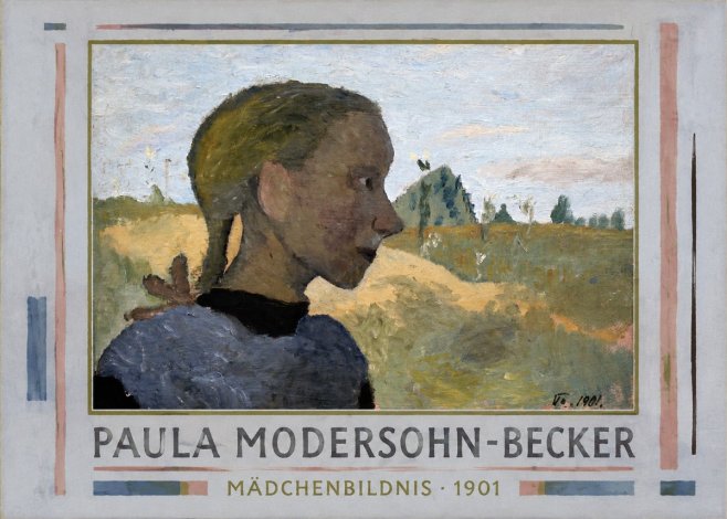 Paula Modersohn-Becker Mädchenbildnis · 1901 No1 - Plakat
