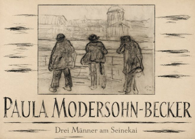Paula Modersohn-Becker Drei Männer Am Seinekai No4 - Plakat