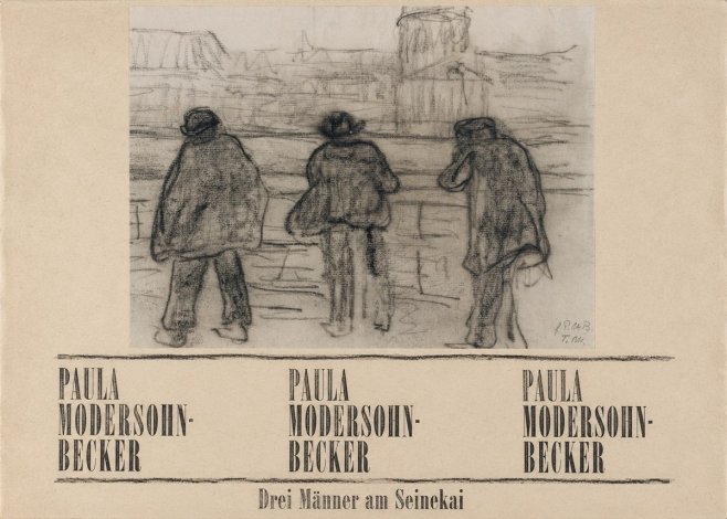 Paula Modersohn-Becker Drei Männer Am Seinekai No6 - Plakat
