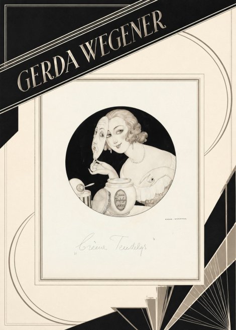 Gerda Wegener Crème Teindelys I No4 - Plakat