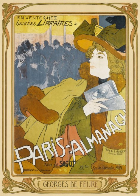 Georges de Feure Paris-almanach I No1 - Plakat