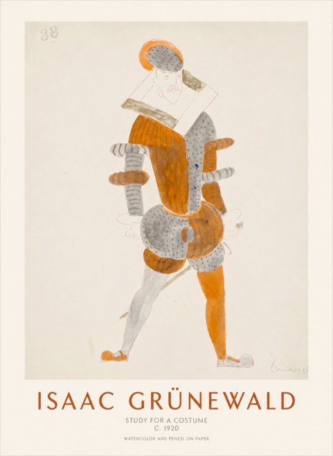 Isaac Grünewald Study for a Costume II No1 - Plakat