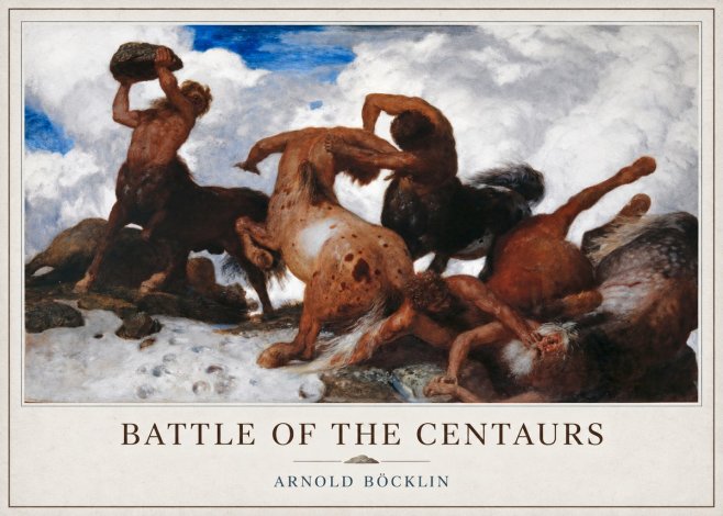 Arnold Böcklin Battle of the Centaurs No3 - Plakat