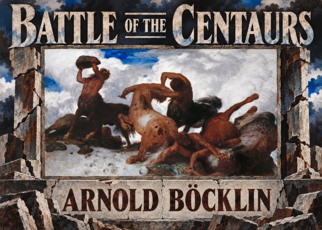 Arnold Böcklin Battle of the Centaurs No6 - Plakat