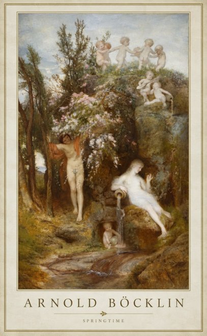Arnold Böcklin Springtime No1 - Plakat