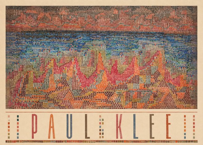 Paul Klee Abstract Gridded Composition No3 - Plakat